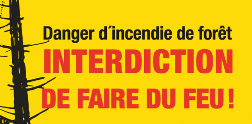 Interdiction de feu et d'engins pyrotechniques